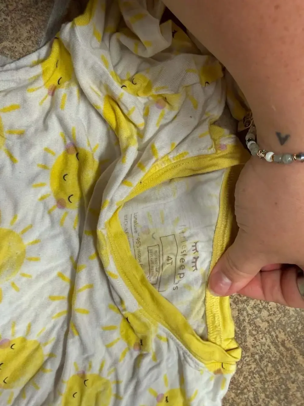 Little Sleepies Sunshine Lunaluxe Bamboo Viscose Two-Piece Pajama Set Size 4T